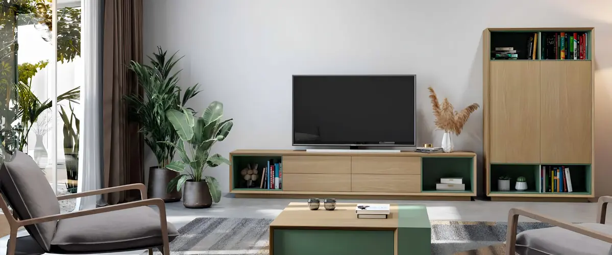 Sala de estar Vertex Gold VG.24, descubra as peças do ambiente