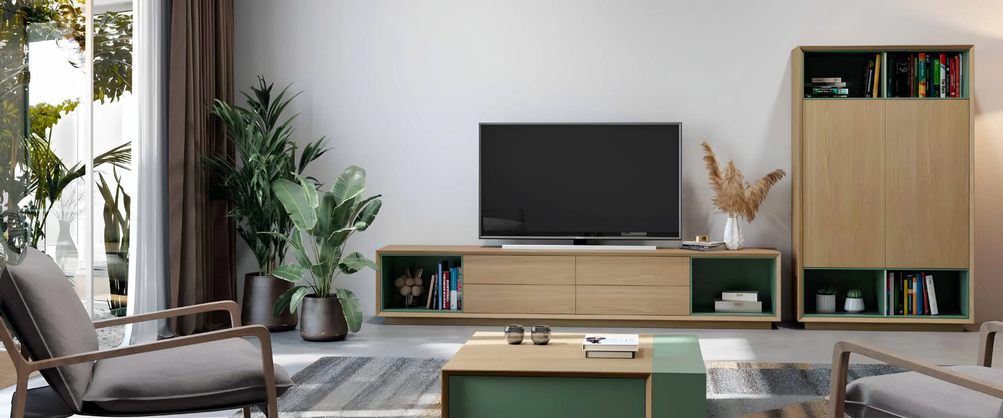 Sala de estar Vertex Gold VG.24, descubra as peças do ambiente