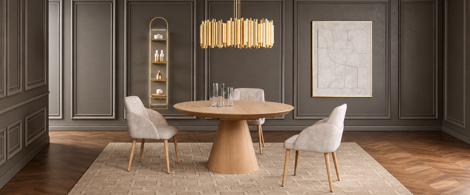 Sala de jantar Corvo 05, descubra as peças do ambiente