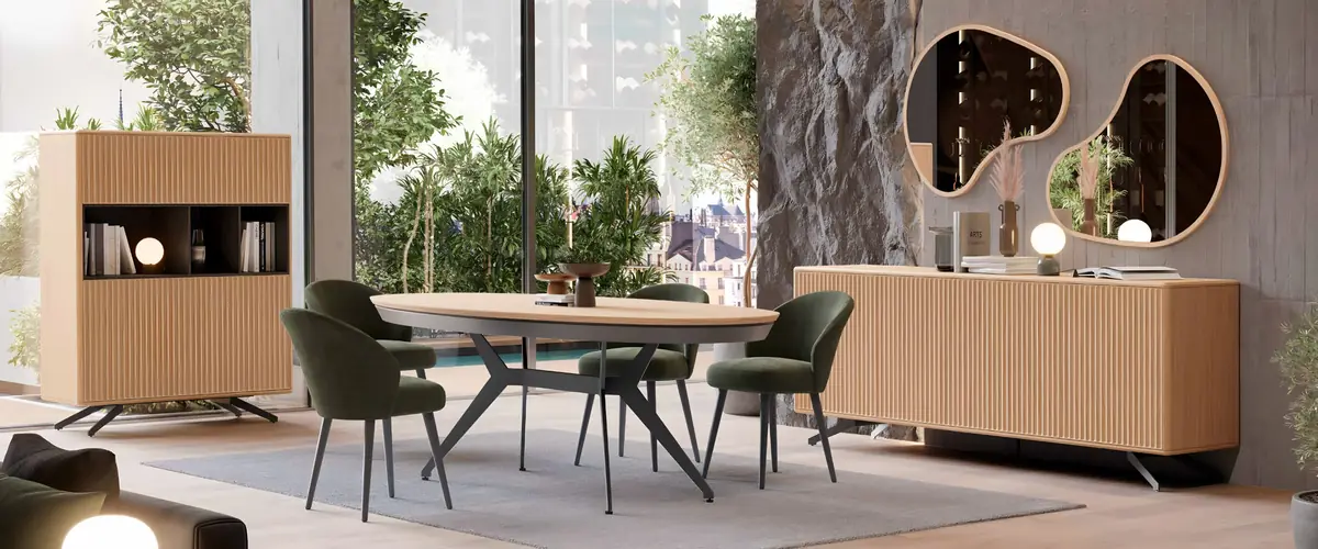 Sala de jantar Galia GAL.03, descubra as peças do ambiente