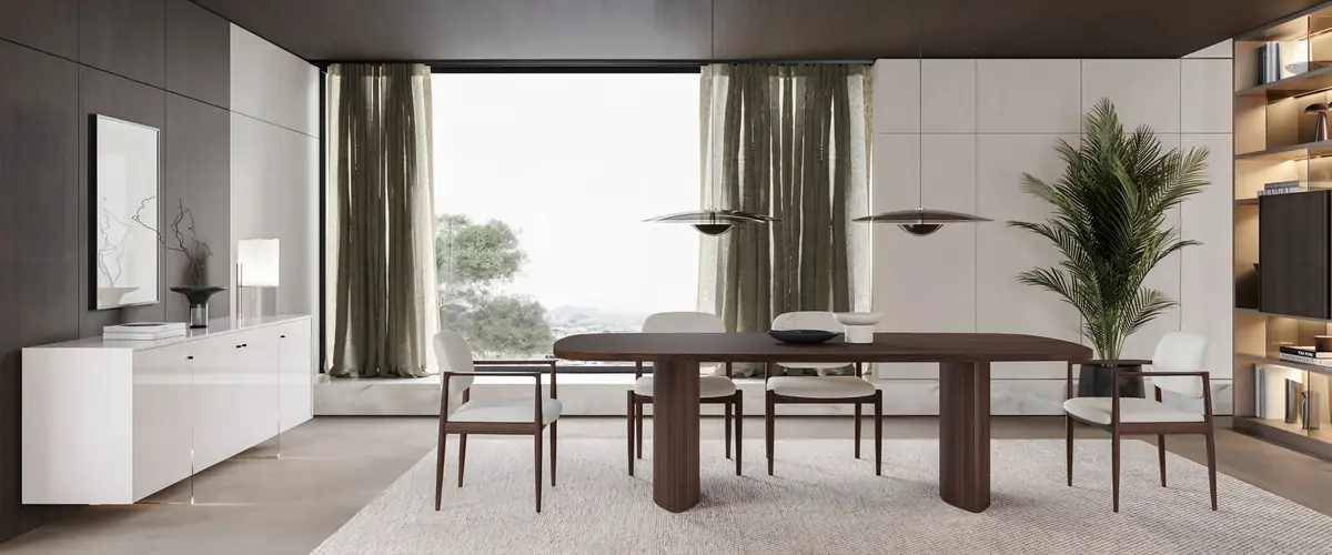 Sala de jantar Laggi 1, descubra as peças do ambiente