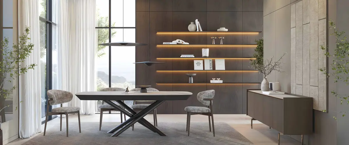 Sala de jantar Sottile, descubra as peças do ambiente