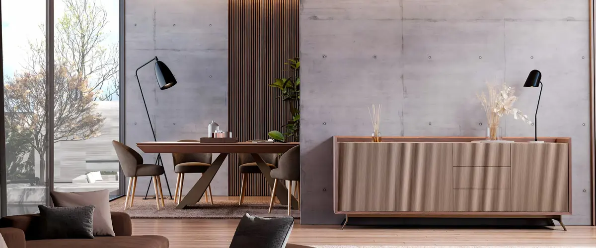 Sala de jantar Vertex Gold VG.02, descubra as peças do ambiente