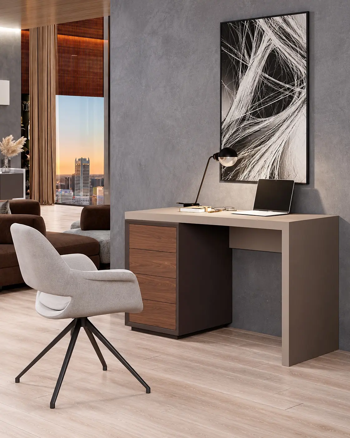 Secretária Vertex Gold VG.47 em ambiente