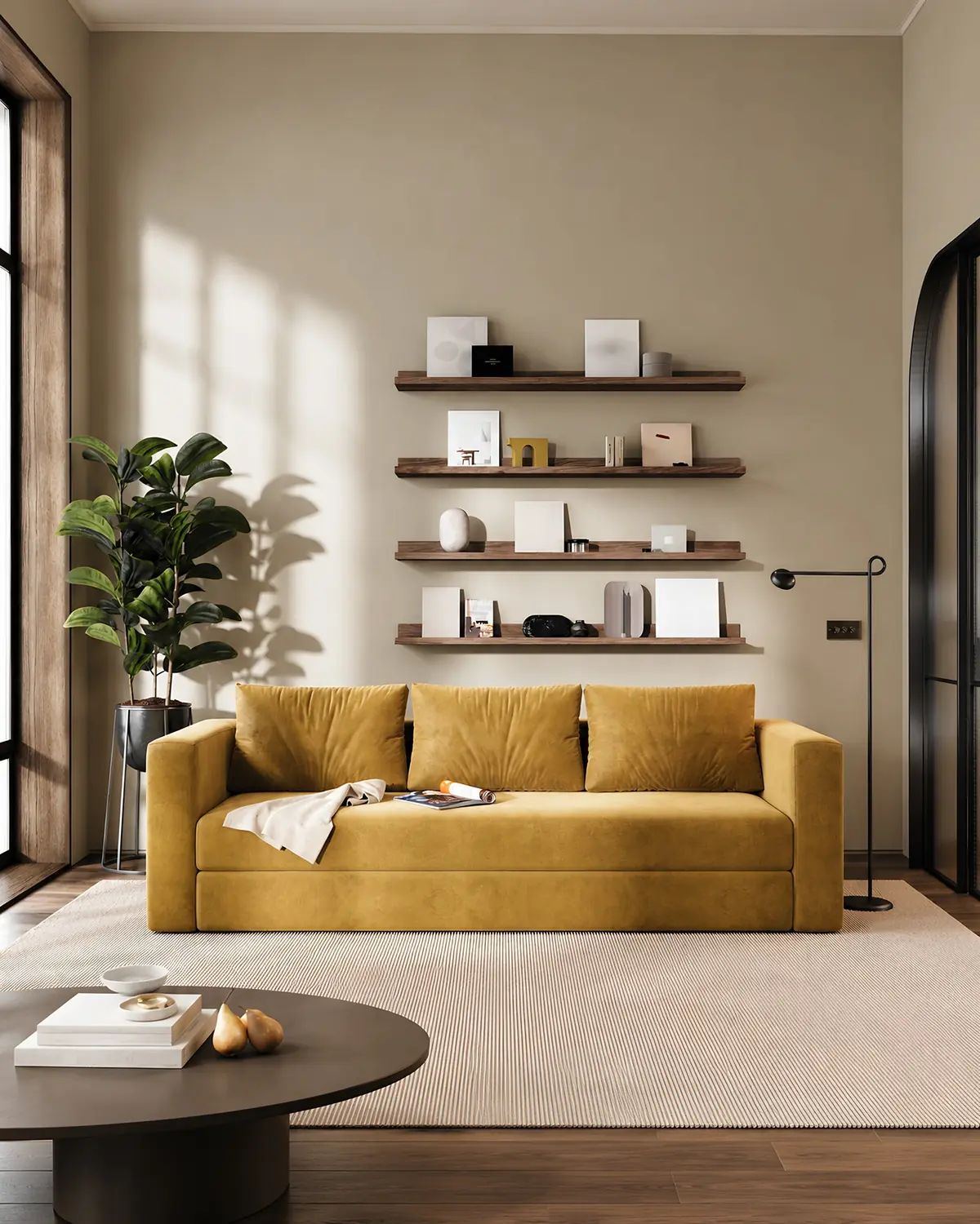 Sofá-cama Mist em ambiente