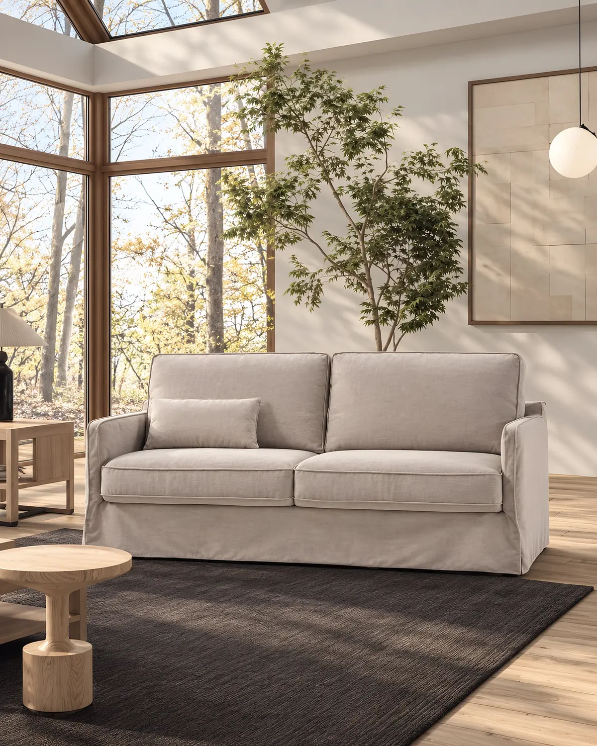 Sofá cama West em ambiente