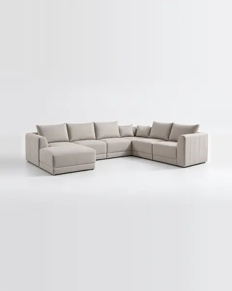 Sofá de canto Scala com chaise longue