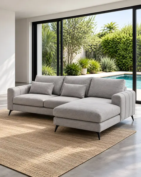 Sofá Hélio com chaise longue