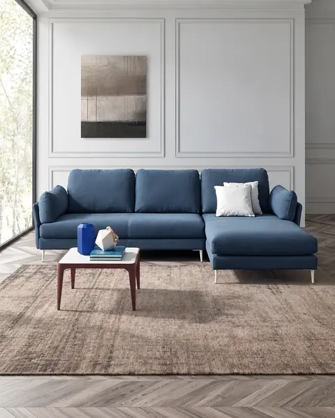 Sofá Link com chaise longue em ambiente