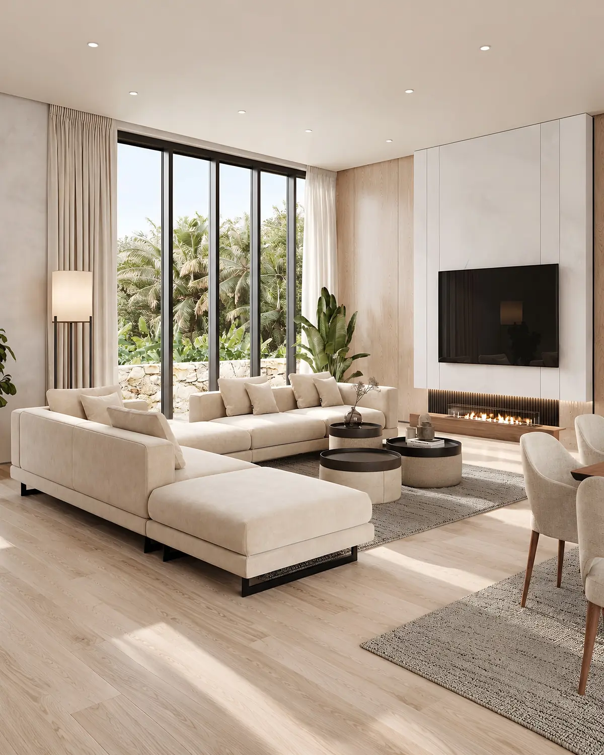 Sofá modular Eclipse em ambiente