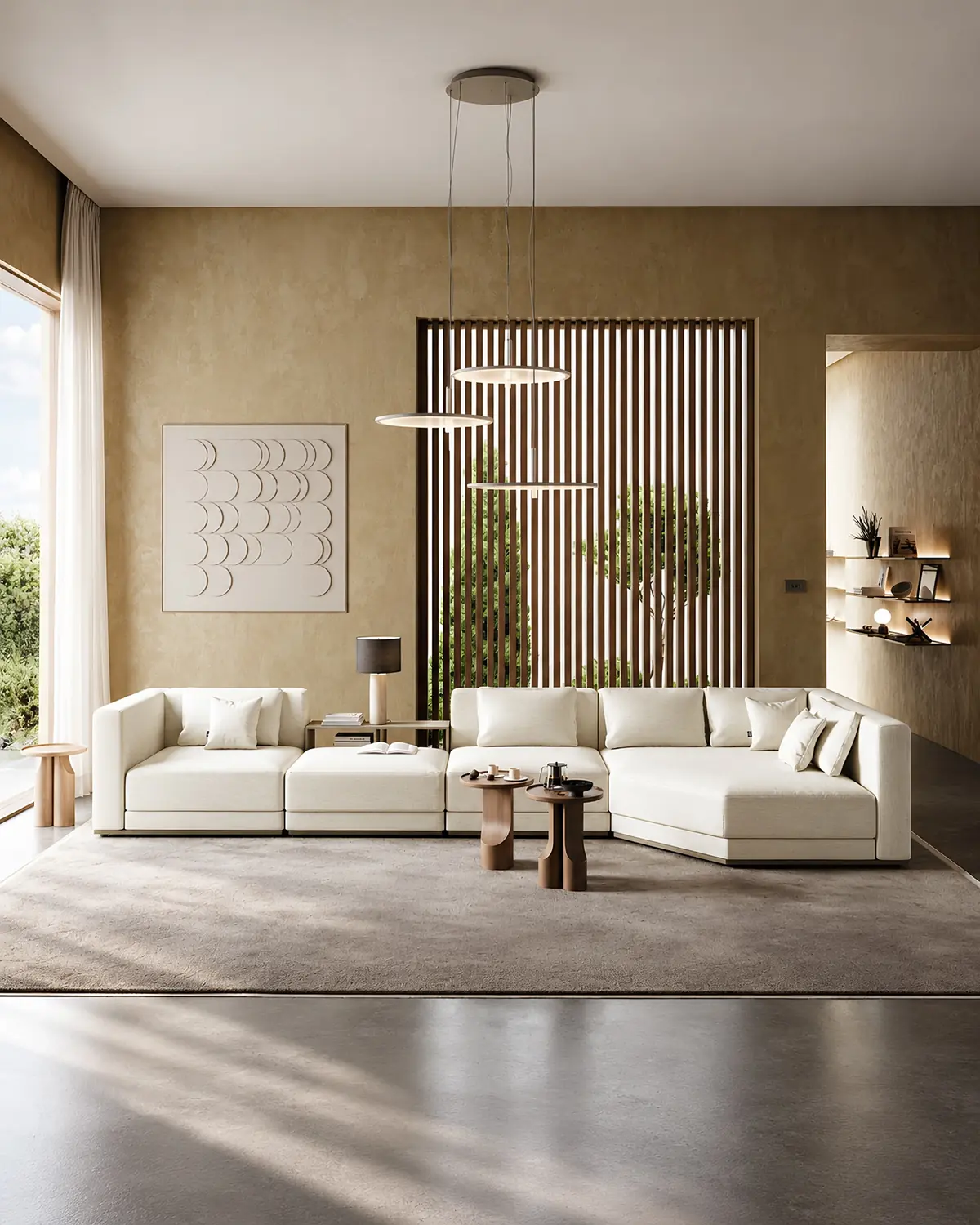 Sofá modular Essence em ambiente