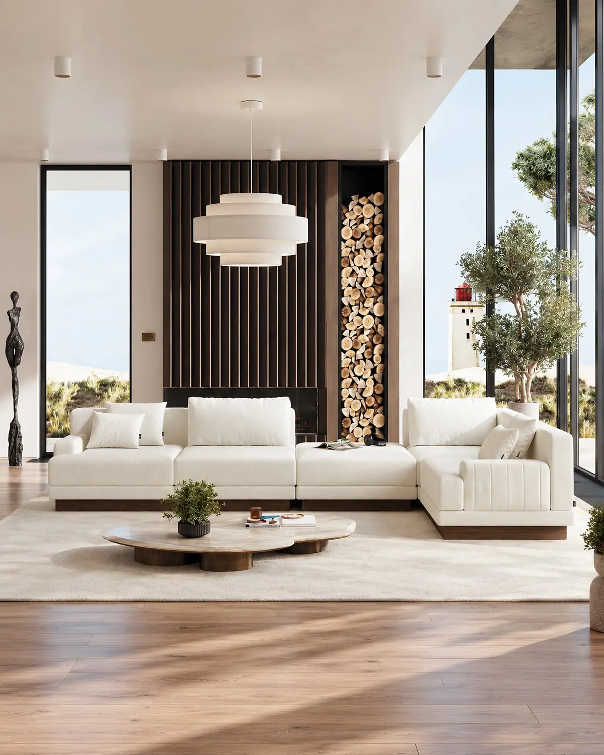 Sofá modular Harmony em ambiente
