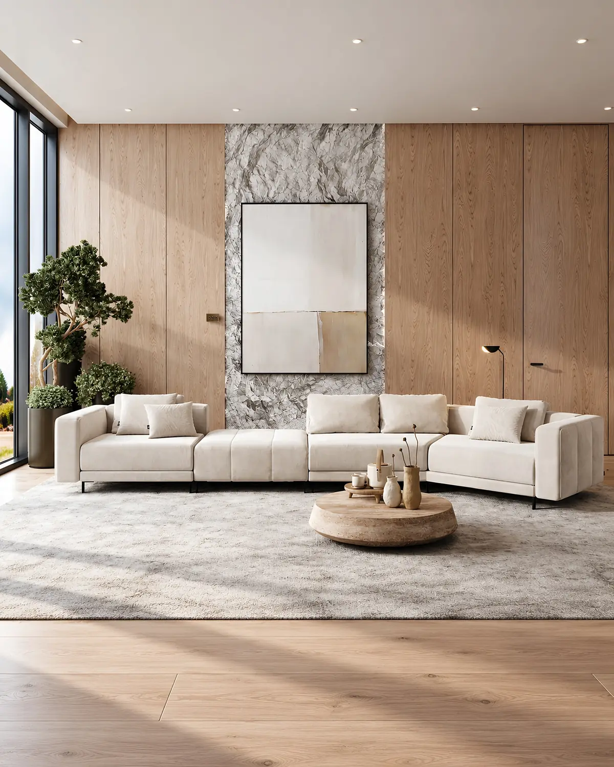 Sofá modular Horizon em ambiente