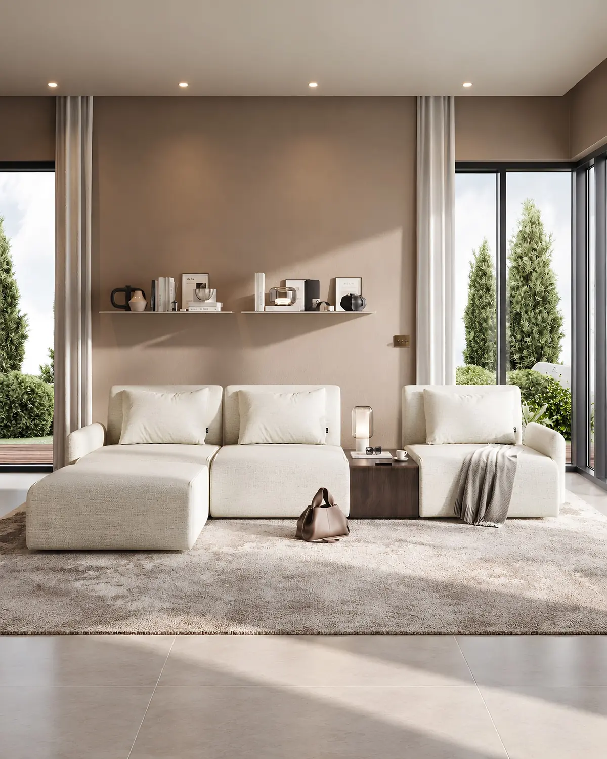 Sofá modular Infinity em ambiente