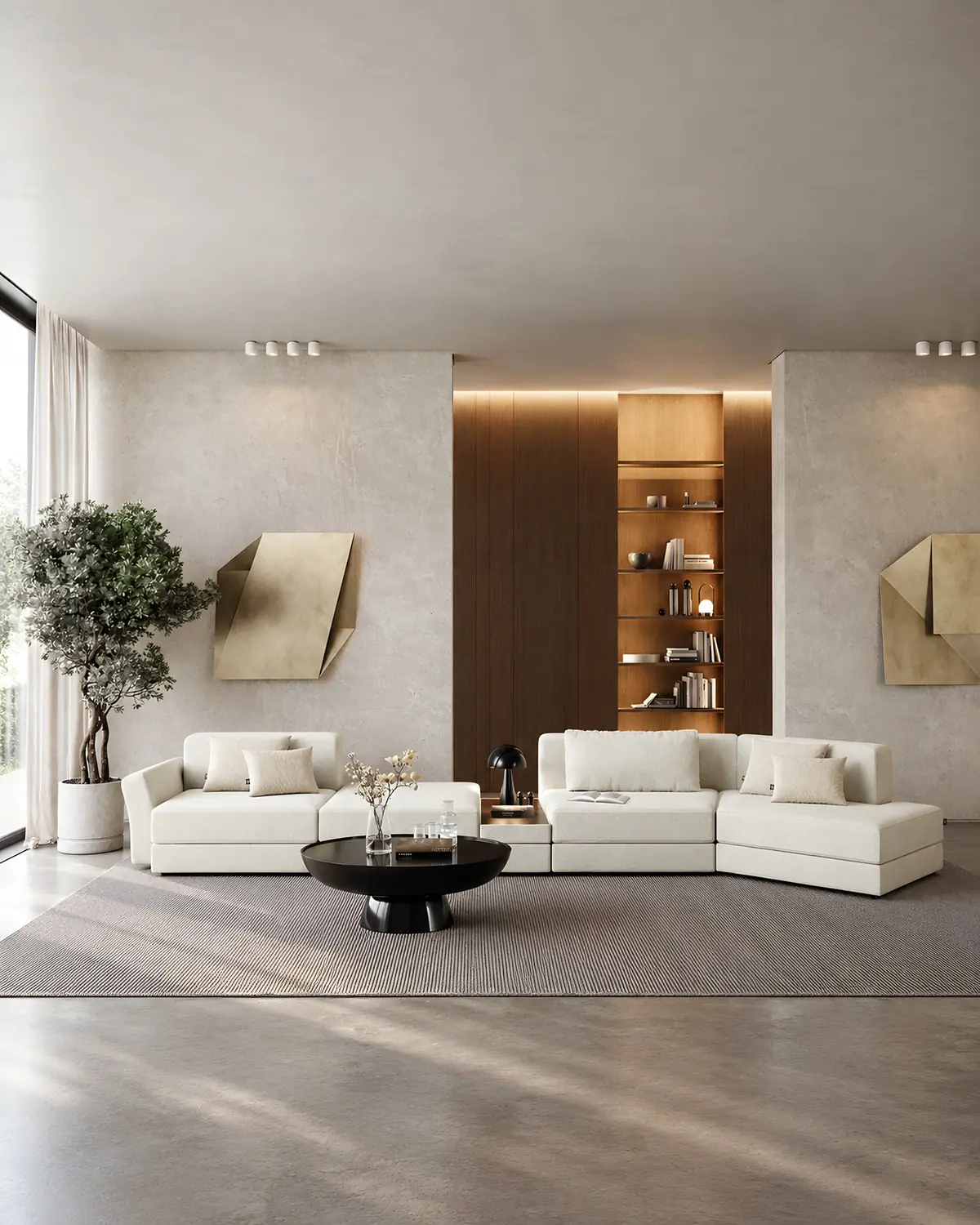 Sofá modular Polaris em ambiente