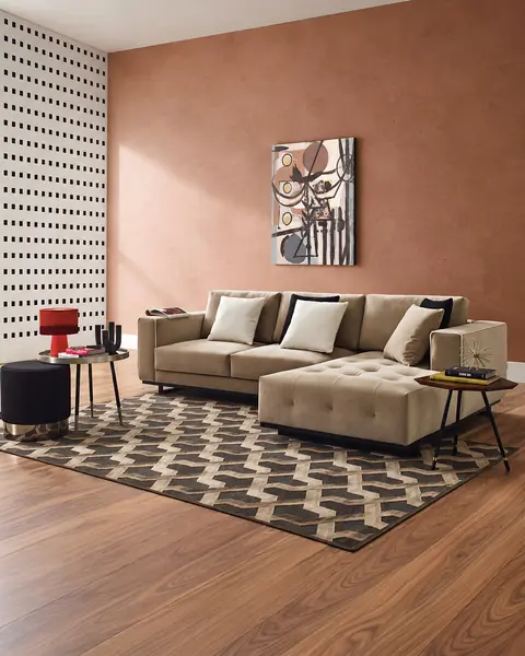 Sofá Ralph com chaise longue