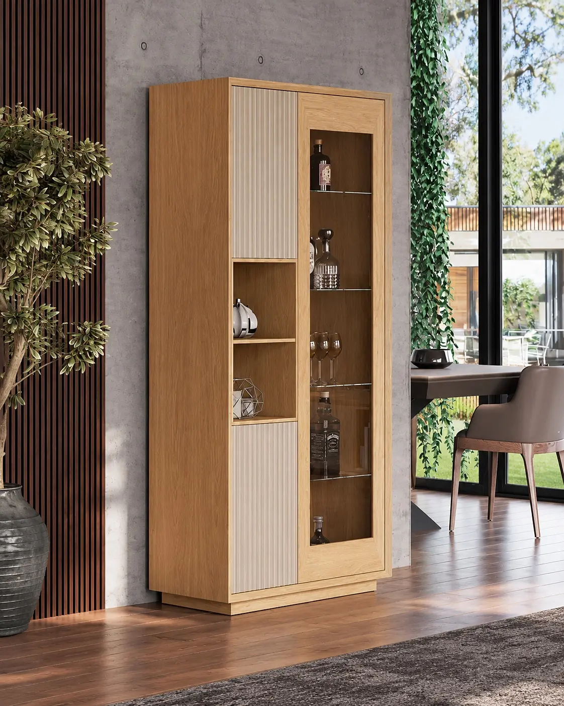 Vitrine Vertex Gold VG.23 em ambiente